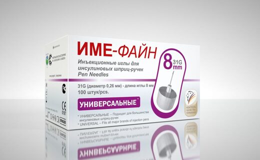 Иглы IME-FINE для шприц-ручек 31G x 8 мм